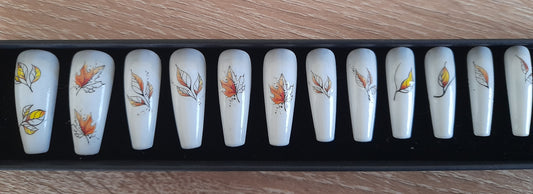 Faux ongles à presser. Coffret de 12 pièces.